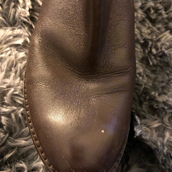 Michael Kors Dark Brown Tall Knee High Zip Up Heel Boots size 7.0 pre-owned - Picture 9 of 14